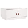 Miniatyrbillede 3 af 11: Sofaborde - Living sofabord 80x50x35 cm massivt fyrretræ hvid