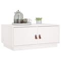 Miniatyrbillede 5 af 11: Sofaborde - Living sofabord 80x50x35 cm massivt fyrretræ hvid