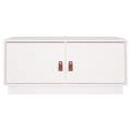 Miniatyrbillede 7 af 11: Sofaborde - Living sofabord 80x50x35 cm massivt fyrretræ hvid