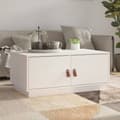 Miniatyrbillede 2 af 11: Sofaborde - Living sofabord 80x50x35 cm massivt fyrretræ hvid