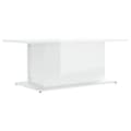 Miniatyrbillede 3 af 8: Sofaborde - Living sofabord 102x55,5x40 cm spånplade hvid højglans