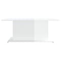Miniatyrbillede 6 af 8: Sofaborde - Living sofabord 102x55,5x40 cm spånplade hvid højglans