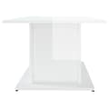 Miniatyrbillede 7 af 8: Sofaborde - Living sofabord 102x55,5x40 cm spånplade hvid højglans