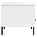 Miniatyrbillede 7 af 9: Sofaborde - Living sofabord med metalben OSLO 85x50x45 cm massivt træ hvid