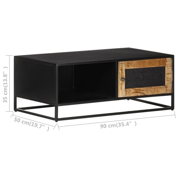 Sofaborde - Living sofabord 90x50x35 cm ru mangotræ