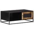 Miniatyrbillede 11 af 11: Sofaborde - Living sofabord 90x50x35 cm ru mangotræ