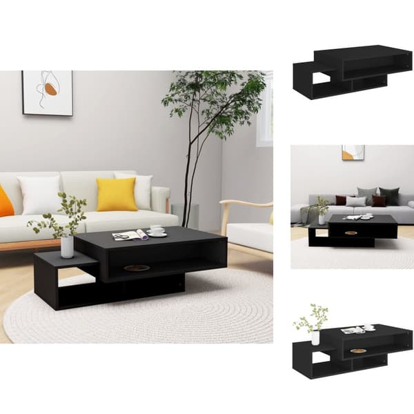 Soffbord - Living Soffbord svart 105x55x32 cm spånskiva
