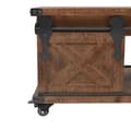 Miniatyrbillede 8 af 11: Sofaborde - Living sofabord i massivt grantræ 91 x 51 x 38 cm brun
