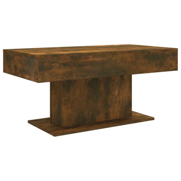 Sofaborde - Living sofabord 96x50x45 cm konstrueret træ røget egetræsfarve