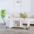 Miniatyrbillede 4 af 9: Sofaborde - Living sofabord 102x50x40 cm konstrueret træ hvid