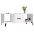 Miniatyrbillede 5 af 9: Sofaborde - Living sofabord 102x50x40 cm konstrueret træ hvid