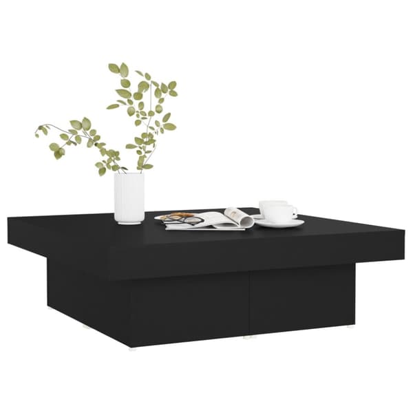 Sofaborde - Living sofabord 90x90x28 cm spånplade sort