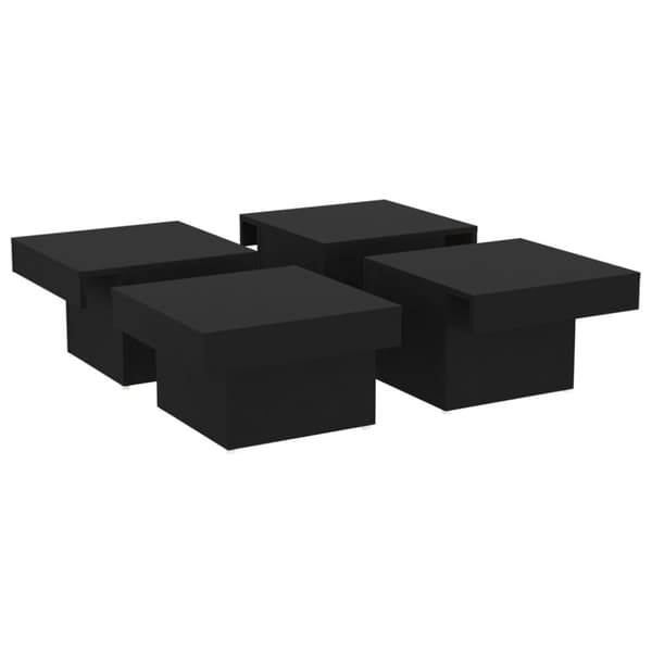 Sofaborde - Living sofabord 90x90x28 cm spånplade sort