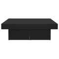 Miniatyrbillede 7 af 8: Sofaborde - Living sofabord 90x90x28 cm spånplade sort