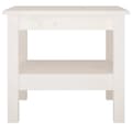 Miniatyrbillede 4 af 8: Sofaborde - Living sofabord 45x45x40 cm massivt fyrretræ hvid