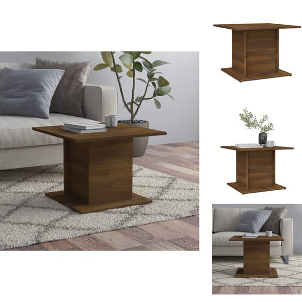 Soffbord - Living Soffbord brun ek 55,5x55,5x40 cm spånskiva