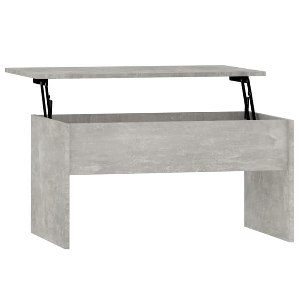 Soffbord - Living Soffbord betonggrå 80x50,5x41,5 cm konstruerat trä