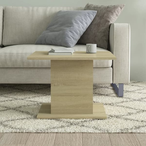 Kahvipöydät - Living Sohvapöytä Sonoma-tammi 55,5x55,5x40 cm tekninen puu