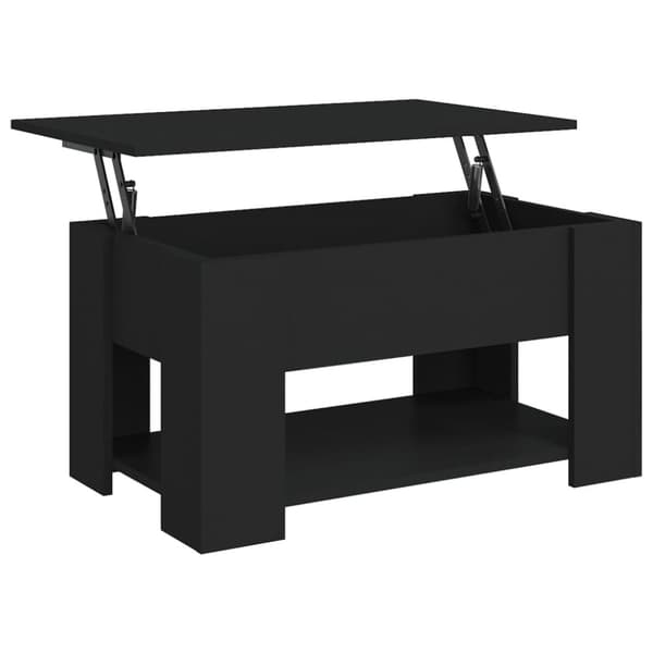 Sofaborde - Living sofabord 79x49x41 cm konstrueret træ sort