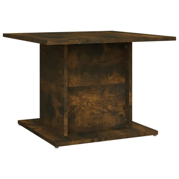 Sofaborde - Living sofabord 55,5x55,5x40 cm spånplade røget eg