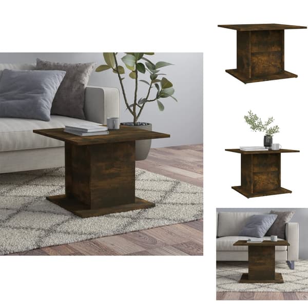 Sofaborde - Living sofabord 55,5x55,5x40 cm spånplade røget eg
