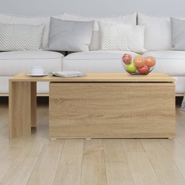 Soffbord - Living Soffbord sonoma-ek 150x50x35 cm konstruerat trä