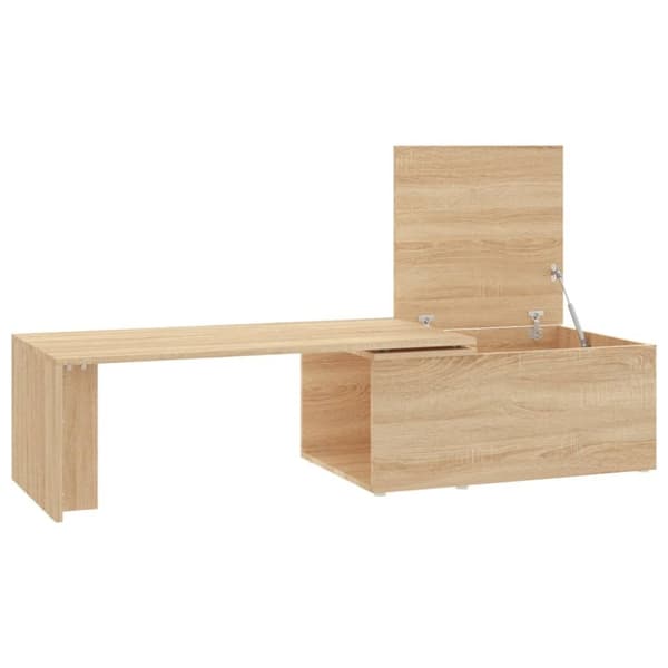 Soffbord - Living Soffbord sonoma-ek 150x50x35 cm konstruerat trä
