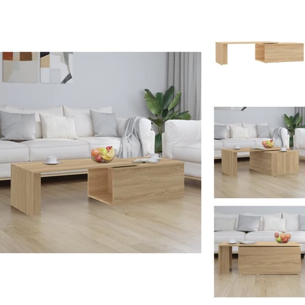 Soffbord - Living Soffbord sonoma-ek 150x50x35 cm konstruerat trä