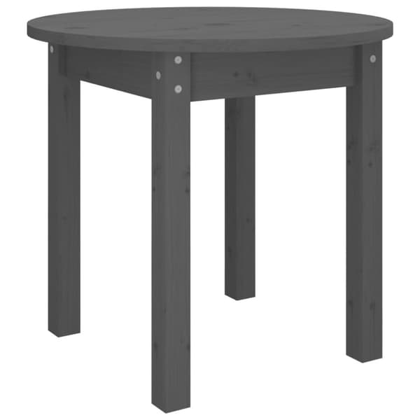 Sofaborde - Living sofabord Ø 45x40 cm massivt fyrretræ grå