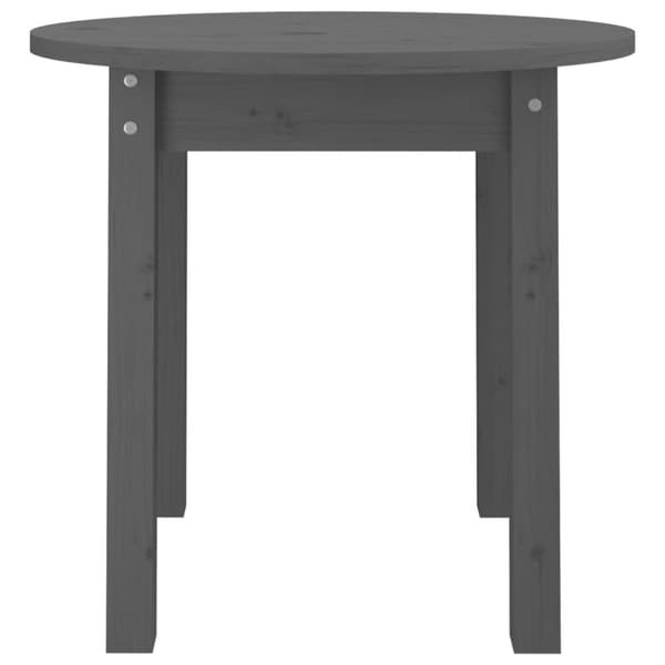 Sofaborde - Living sofabord Ø 45x40 cm massivt fyrretræ grå