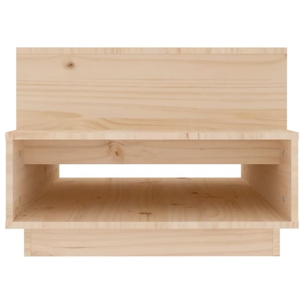 Sofaborde - Living sofabord 80x55x40,5 cm massivt fyrretræ