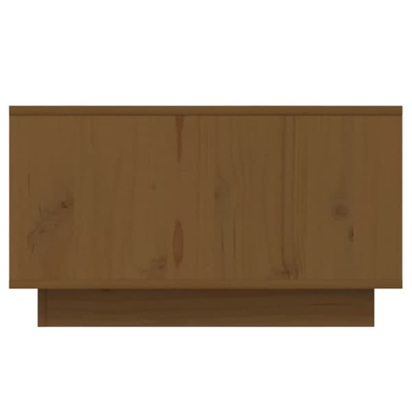 Sofaborde - Living sofabord 55x56x32 cm massivt fyrretræ gyldenbrun