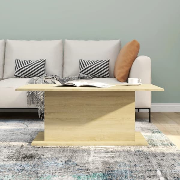 Soffbord - Living Soffbord sonoma-ek 102x55,5x40 cm spånskiva