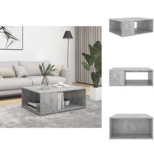Sofaborde - Living sofabord 90x67x33 cm konstrueret træ betongrå