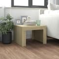 Miniatyrbillede 2 af 8: Sofaborde - Living sofabord 50x50x35 cm spånplade sonoma-eg