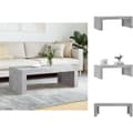 Miniatyrbillede 1 af 10: Sofaborde - Living sofabord 102x50x36 cm konstrueret træ betongrå