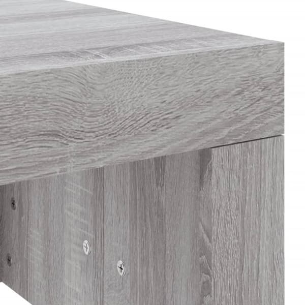 Sofaborde - Living sofabord 102x50x36 cm konstrueret træ grå sonoma-eg