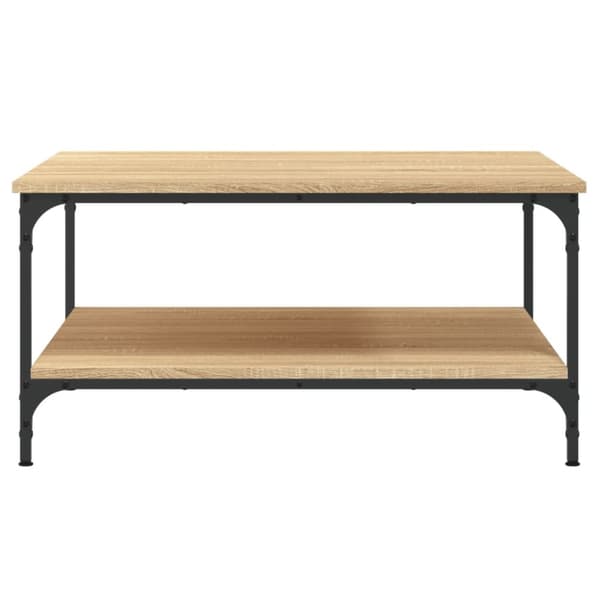 Soffbord - Living Soffbord sonoma-ek 80x80x40 cm konstruerat trä