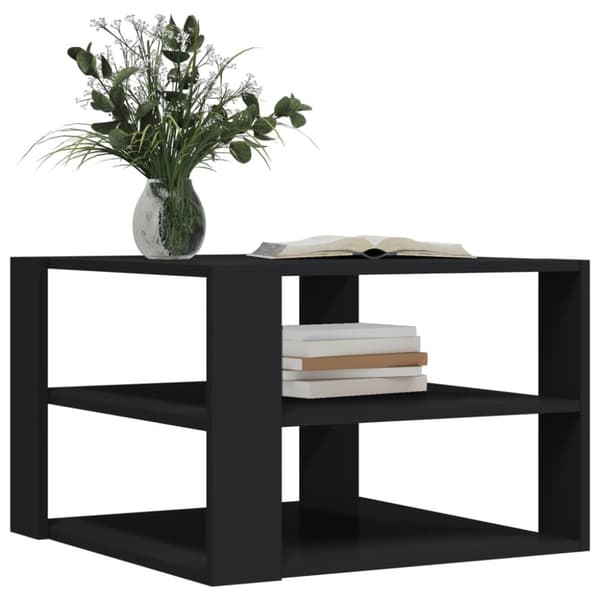 Soffbord - Living Soffbord svart 59,5x59,5x40 cm konstruerat trä