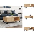 Miniatyrbillede 1 af 11: Sofaborde - Living sofabord 90x60x35 cm konstrueret træ sonoma-eg
