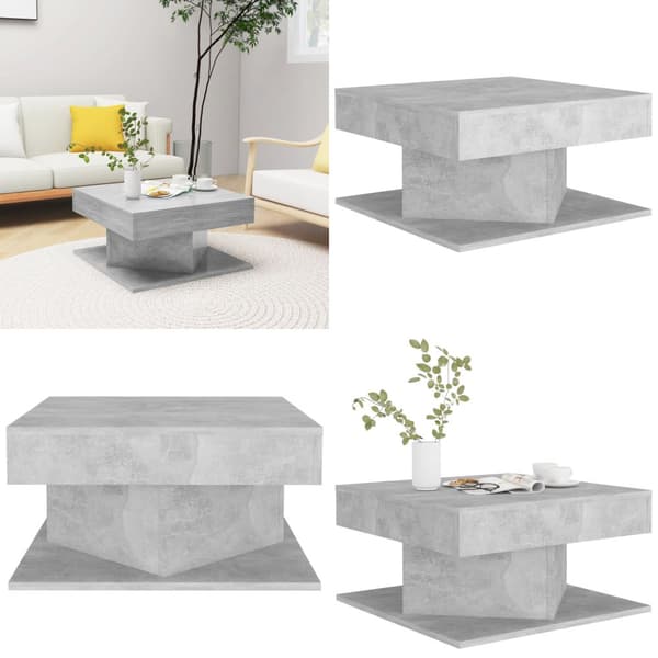 Soffbord betonggrå 57x57x30 cm spånskiva - Soffbord - Accentbord - Home & Living