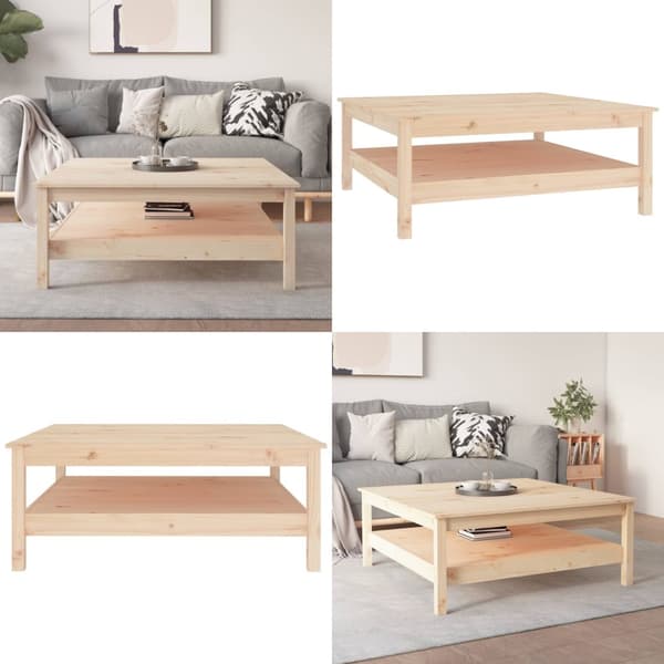 Sofabord 100x100x40 cm massivt fyrretræ - Sofabord - Sofaborde - Home & Living