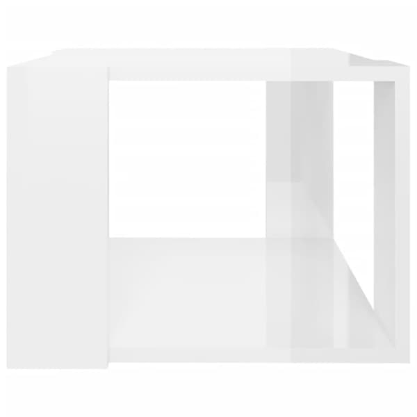 Sofabord 40x40x30 cm konstrueret træ hvid højglans - Sofabord - Sofaborde - Home & Living