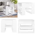Miniatyrbillede 1 af 8: Sofabord 55,5x55x45 cm konstrueret træ hvid - Sofabord - Sofaborde - Home & Living