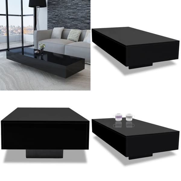 Sofabord sort højglans - Sofabord - Sofaborde - Home & Living