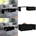 Miniatyrbillede 1 af 10: Sofabord 150x50x35 cm konstrueret træ sort - Sofabord - Sofaborde - Home & Living