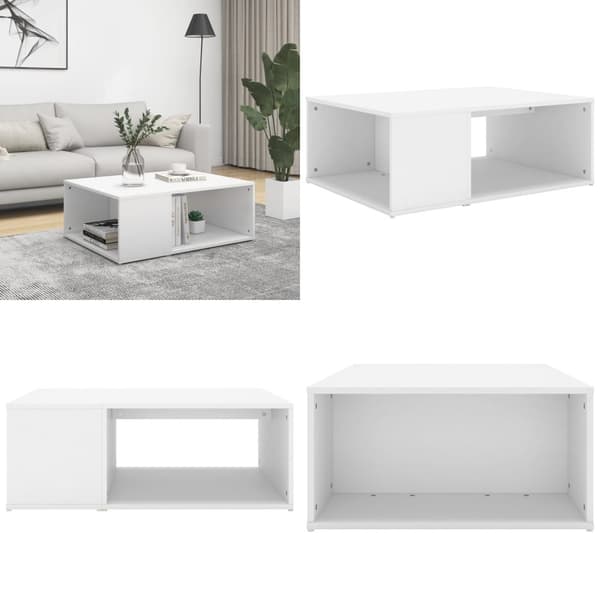 Sofabord 90x67x33 cm konstrueret træ hvid - Sofabord - Sofaborde - Home & Living