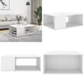 Miniatyrbillede 1 af 7: Sofabord 90x67x33 cm konstrueret træ hvid - Sofabord - Sofaborde - Home & Living