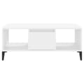 Miniatyrbild 6 av 10: Soffbord vit 90x50x36,5 cm konstruerat trä - Soffbord - Bord - Home & Living