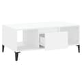 Miniatyrbild 7 av 10: Soffbord vit 90x50x36,5 cm konstruerat trä - Soffbord - Bord - Home & Living